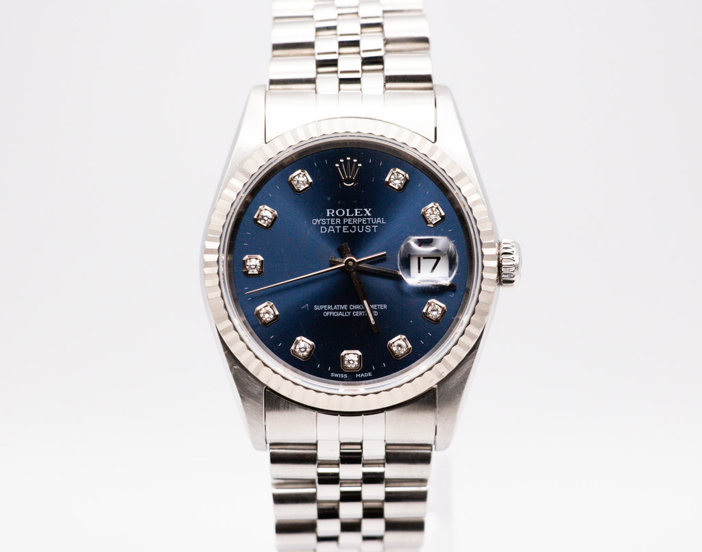 Rolex Datejust 36 | Ref. 16234 blaues Diamant Zifferblatt