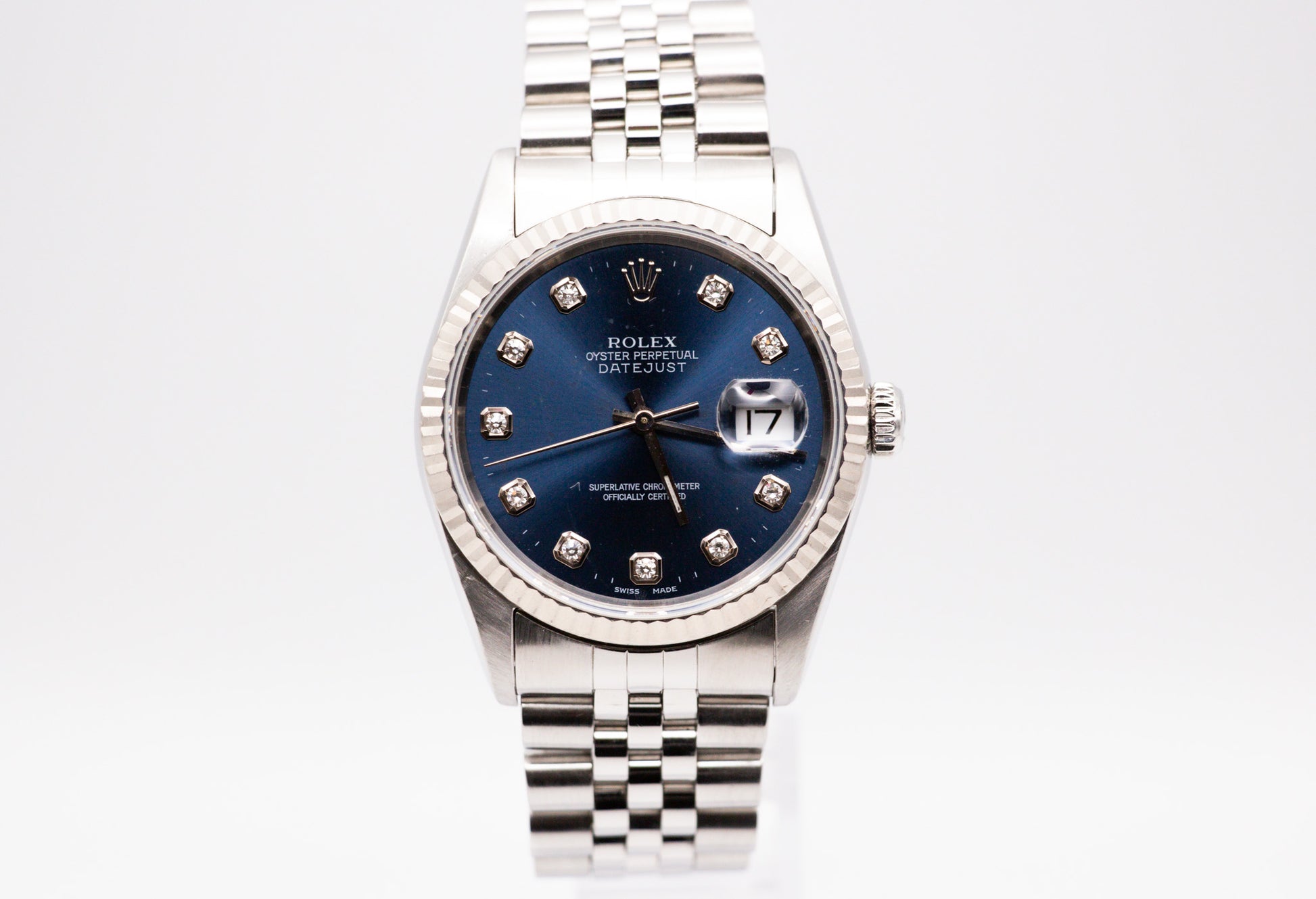 Rolex Datejust 36 | Ref. 16234 blaues Diamant Zifferblatt