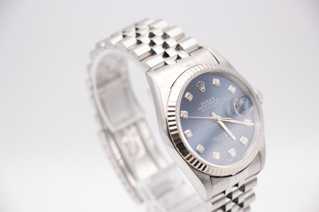 Rolex Datejust 36 | Ref. 16234 blaues Diamant Zifferblatt
