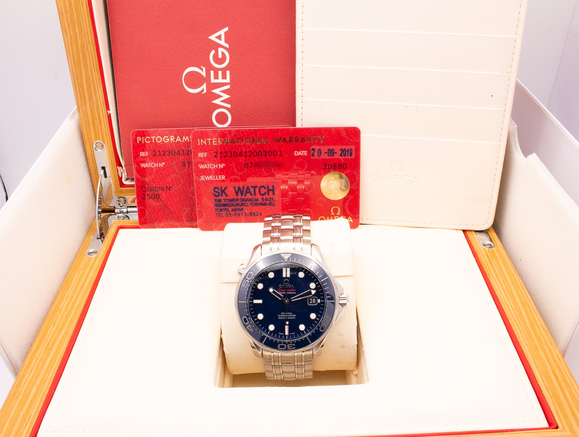 Omega Seamaster Diver 300 M Blau Fullset 2019 Zustand Wie Neu